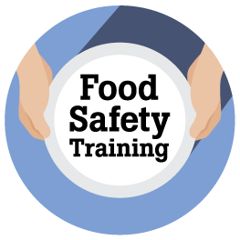 Image of Food Safety Training Logo with blue ring border 