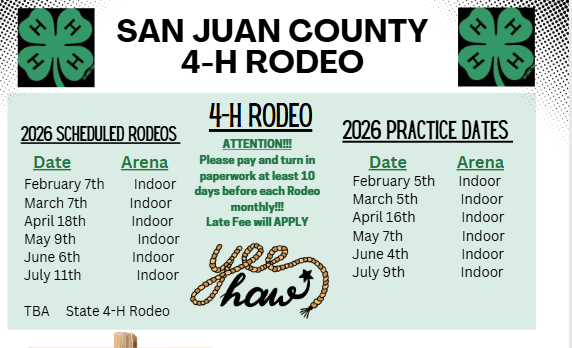 Rodeo Schedule