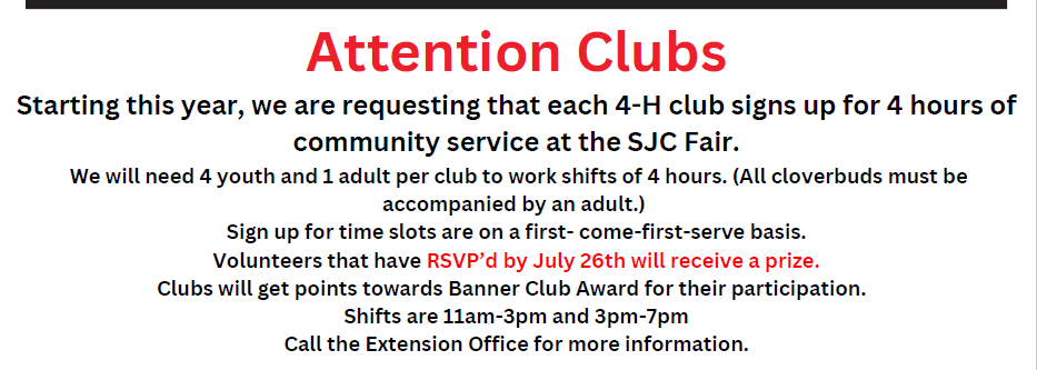 Community Service Notice