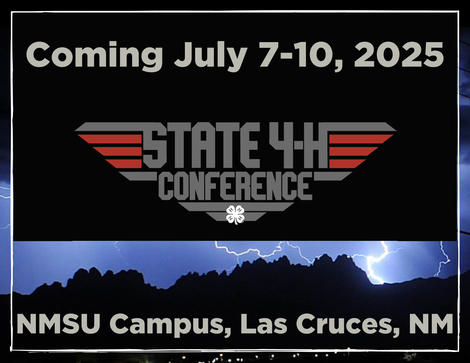 Save the Date State 4-H Conference 2025